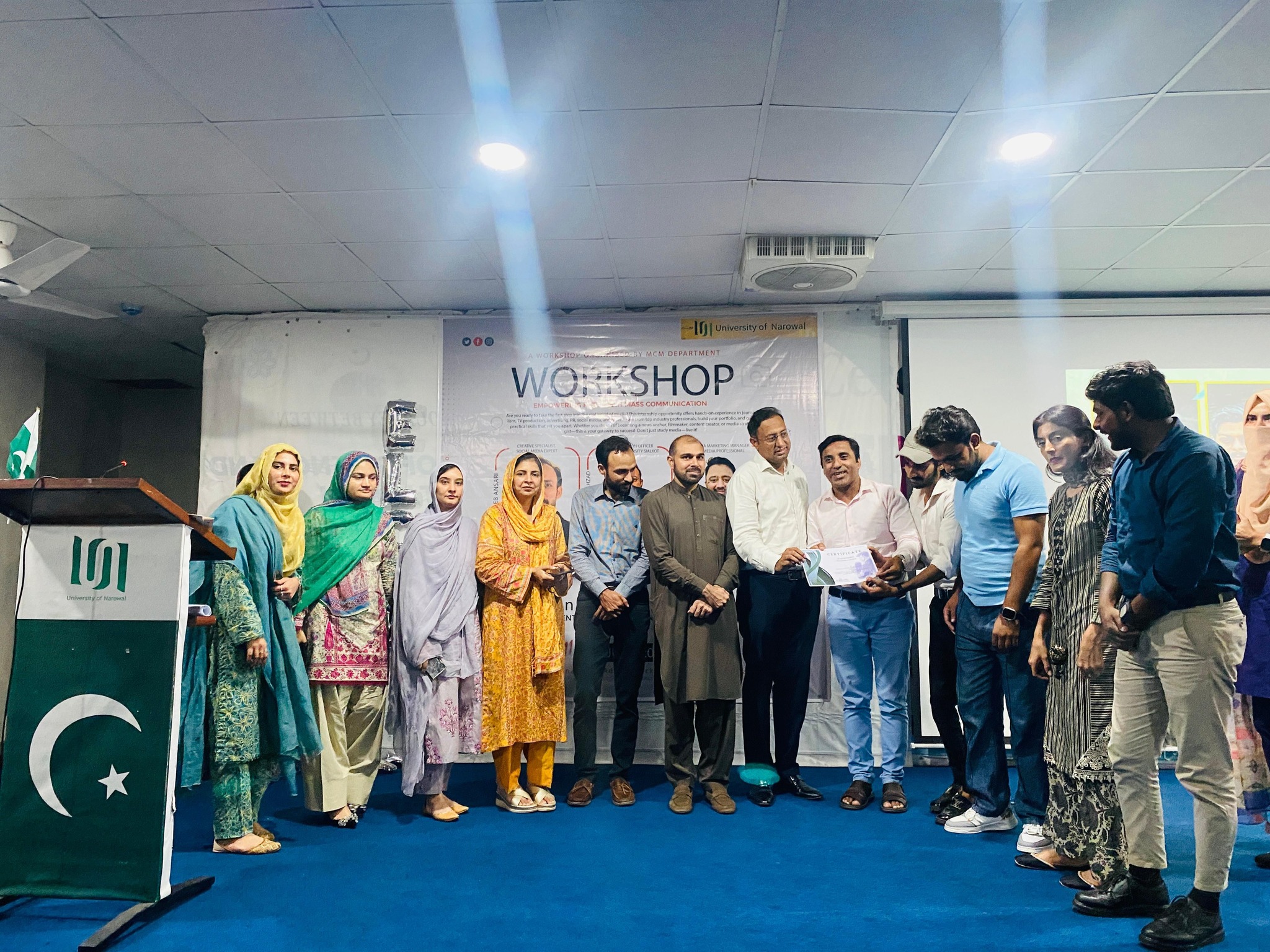 Short Film Competition and Career Counseling Workshop Held at University of Narowal