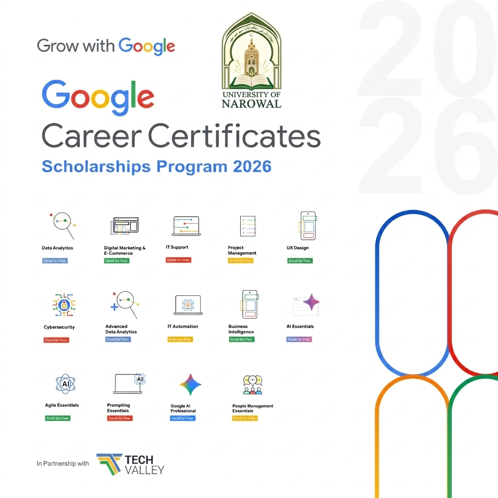GOOGLE CAREER CERTIFICATE <br> SCHOLORSHIPS PROGRAM 2026